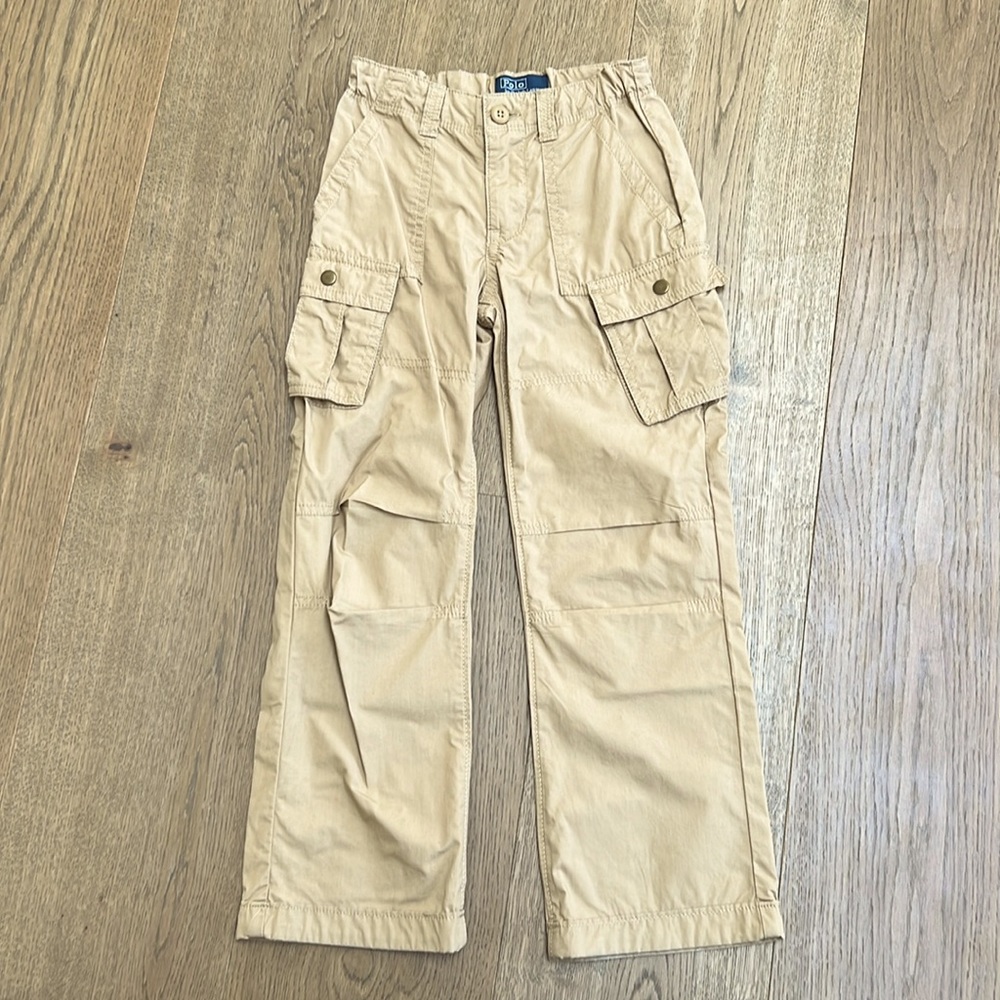 Ralph Lauren Polo Boy's Khaki Cargo Lightweight Pant Size 5 in great condition